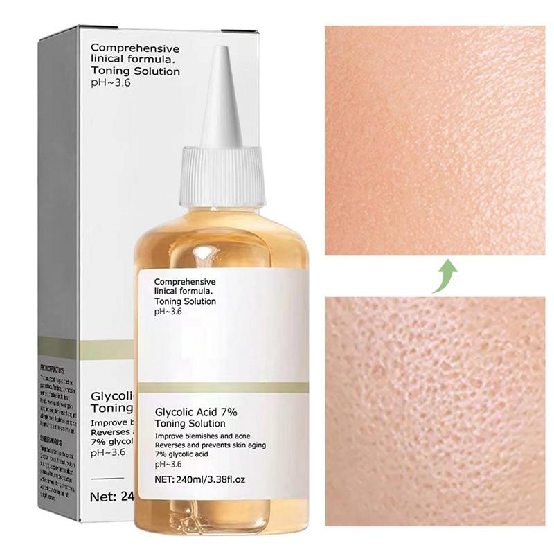 Glycolic Acid Exfoliant - Toner Wajah Eksfoliasi, esensi wajah 100ml/240ml