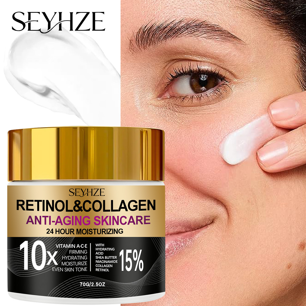 Retinol Vitamin A Cream - SEYHZE Krim Pelembap Retinol Kolagen Siang