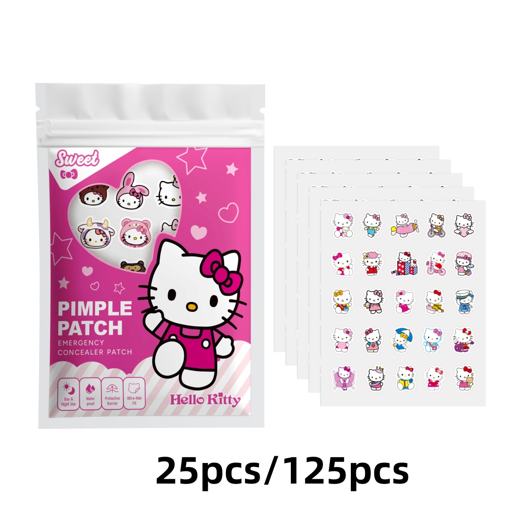 Skincare Acne - 25/125PCS Stiker Jerawat Hello Kitty, Plester