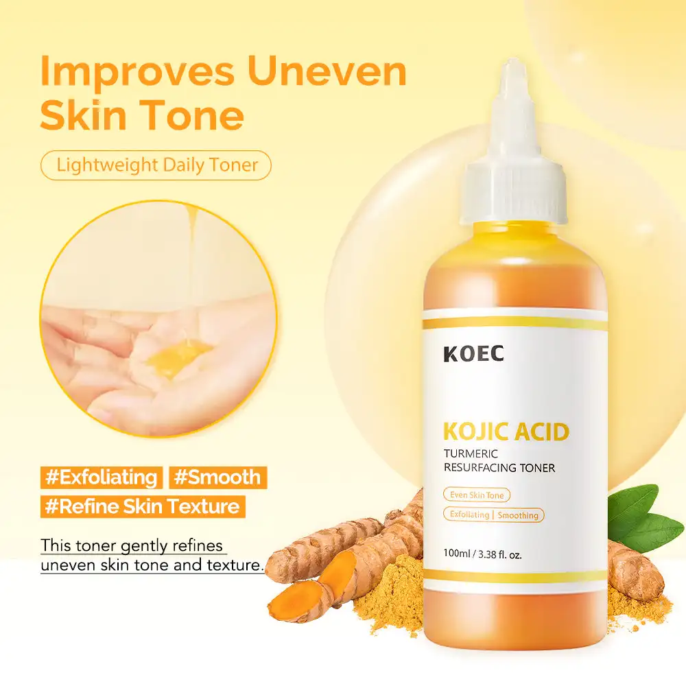 Glycolic Acid Exfoliant - 100ml KOEC Kojic Acid Turmeric Resurfacing