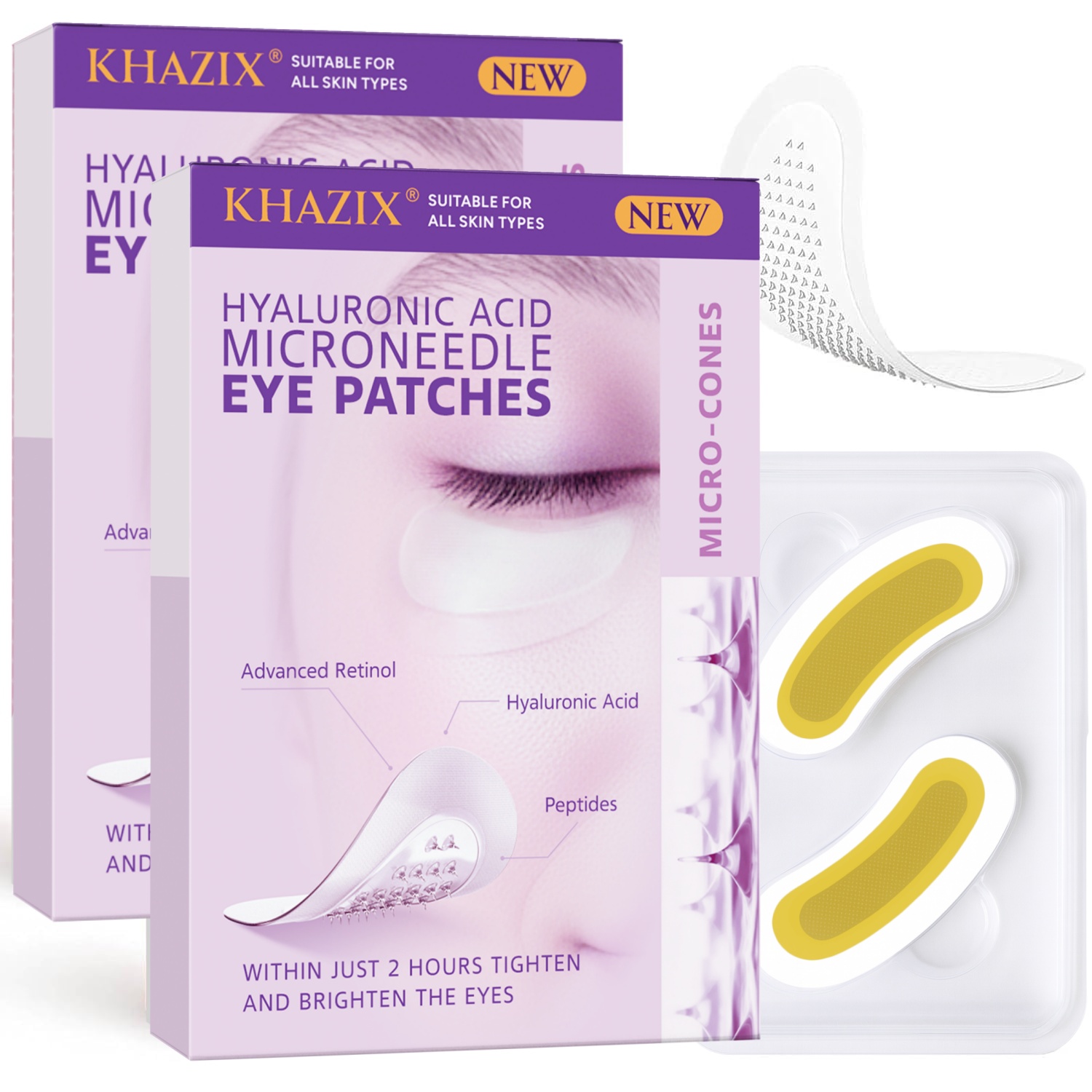 Skincare Acne - Patch Mata Microneedle Retinol Asam Hialuronat,