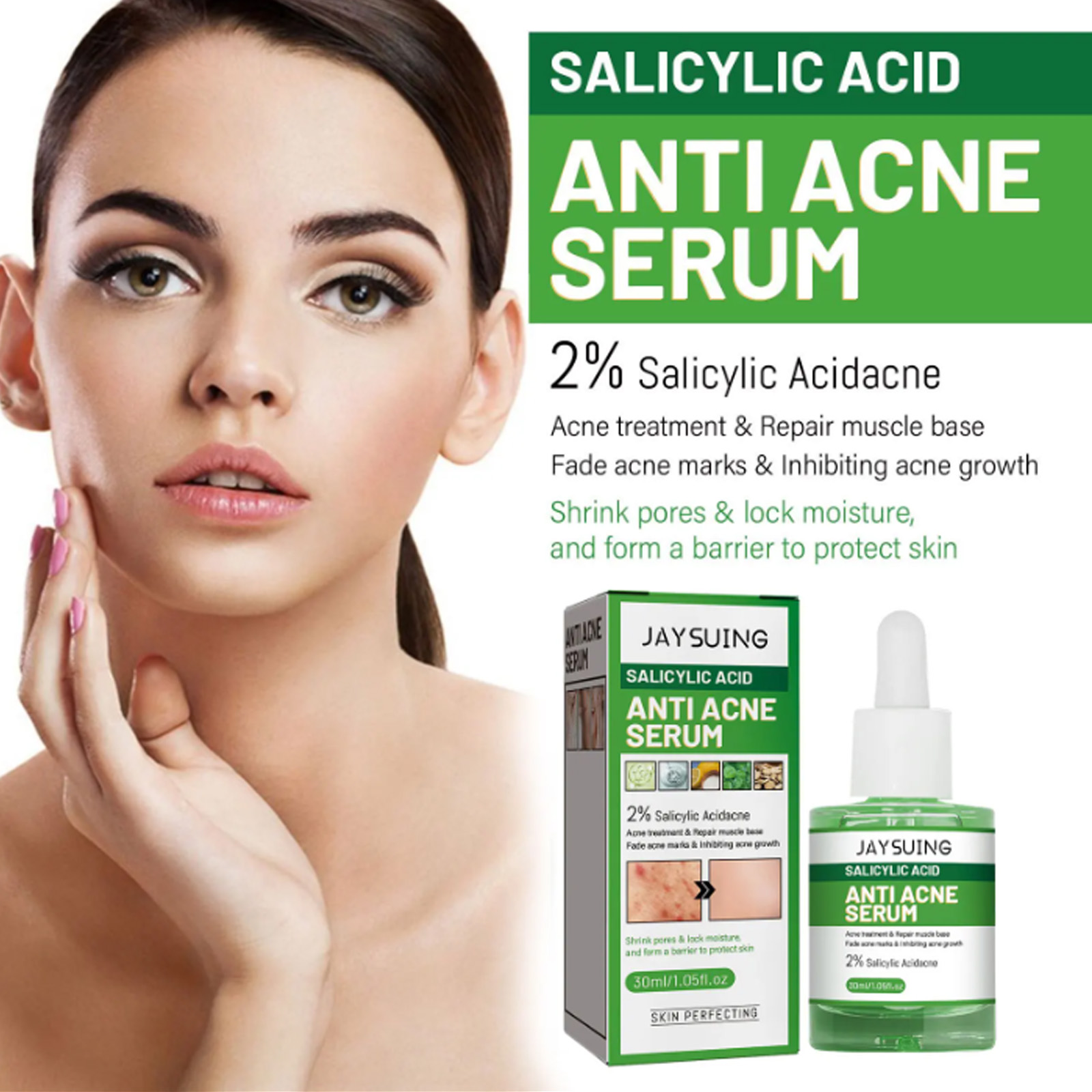 Serum Wajah Anti Jerawat Asam  - Glycolic Acid Exfoliant ulasan dan harga