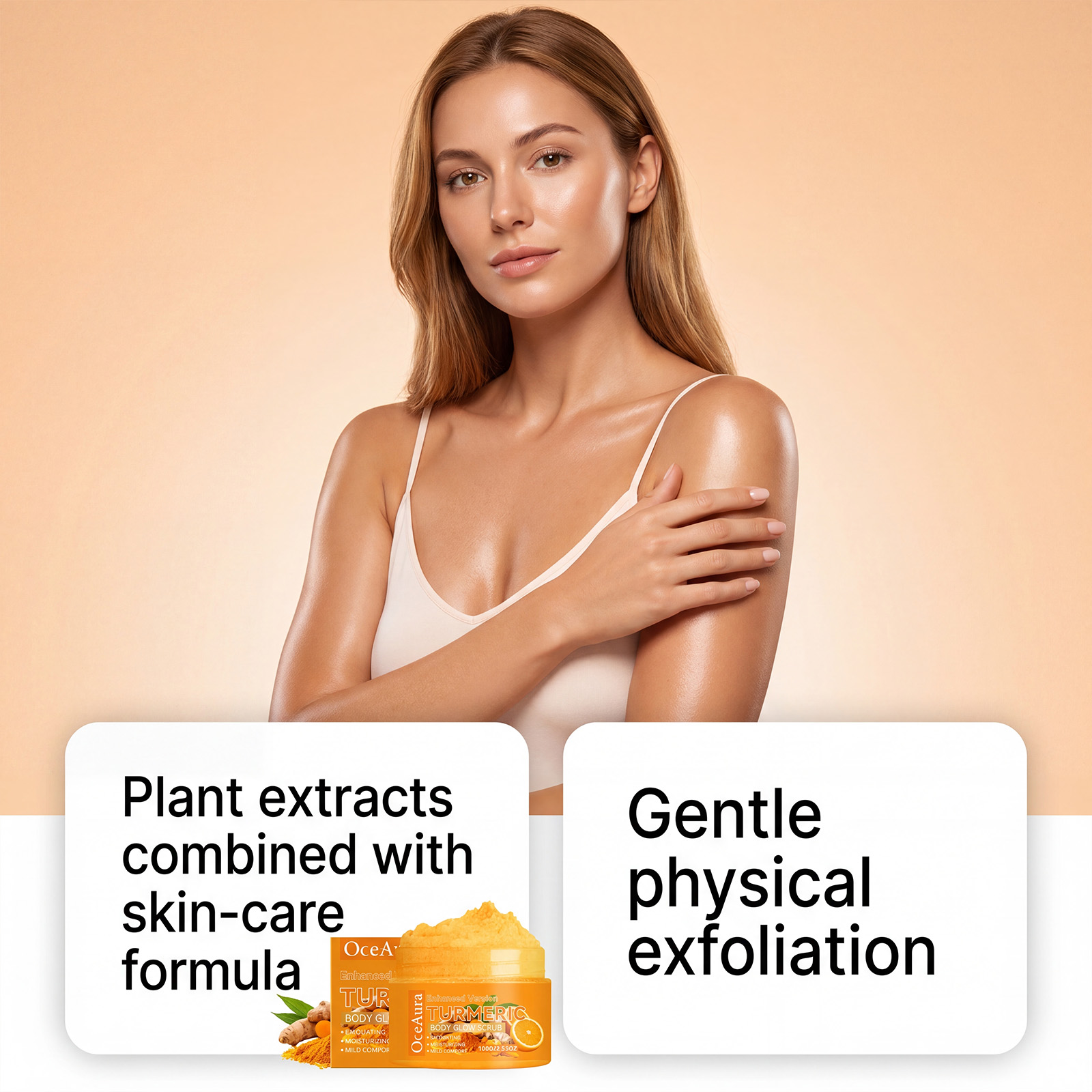 Scrub Tubuh Kunyit Pencerah ya - Skincare Glow ulasan dan harga