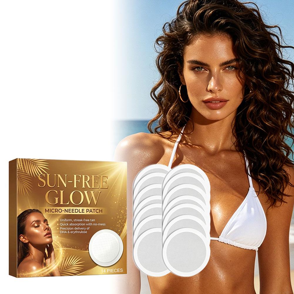 14Pcs Sun-Free Glow Microneedl - Skincare Glow ulasan dan harga