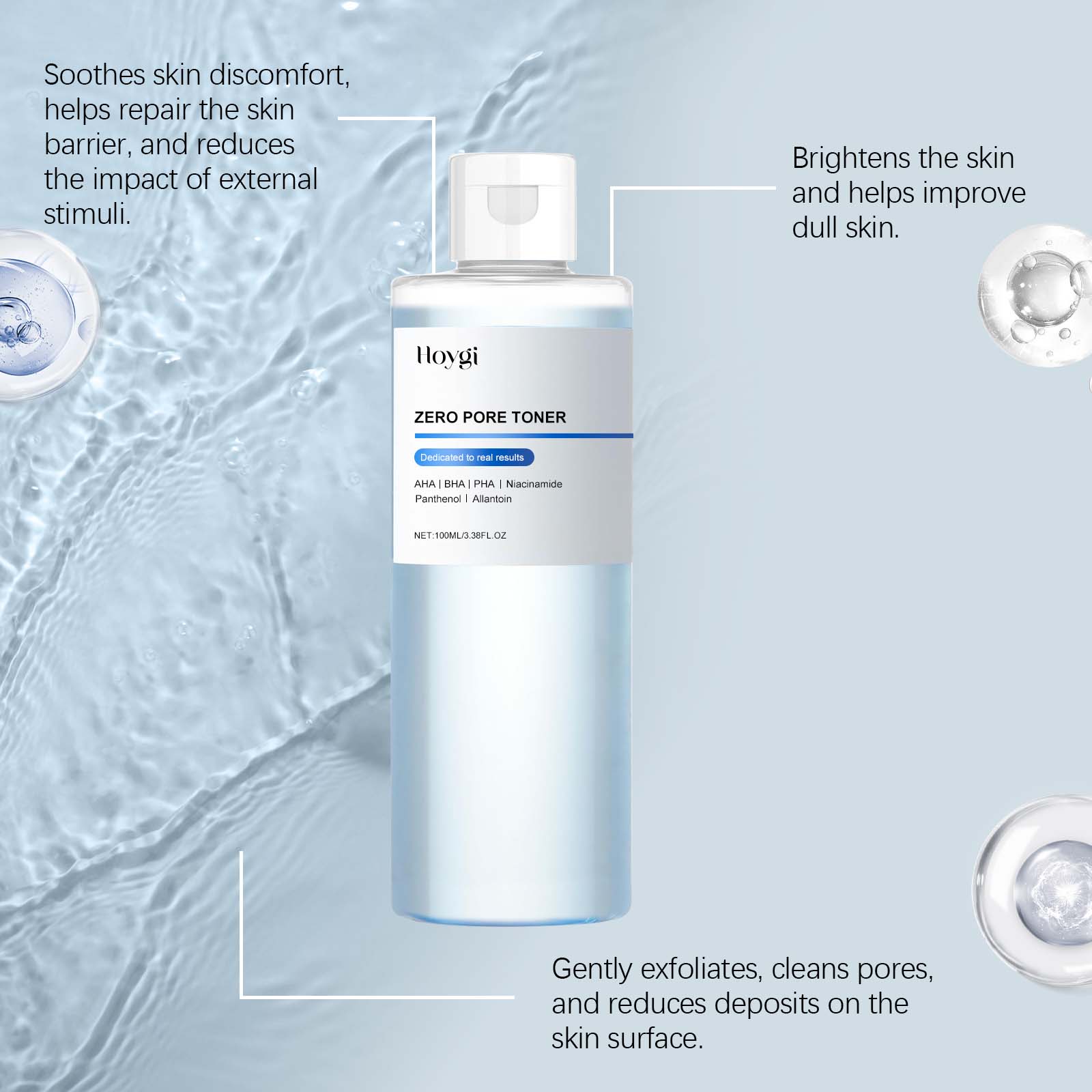 HOYGI Glycolic Acid Toning Sol - Glycolic Acid Exfoliant ulasan dan harga