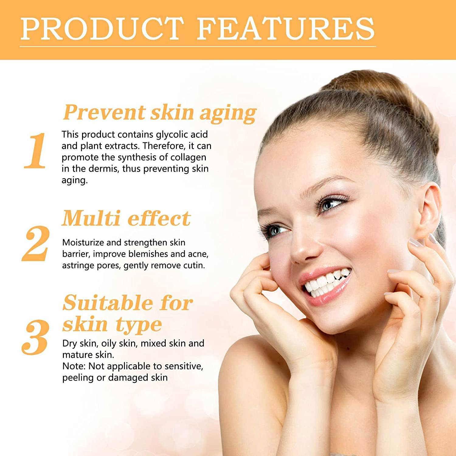 Solusi Toning 100 asam glikola - Glycolic Acid Exfoliant ulasan dan harga