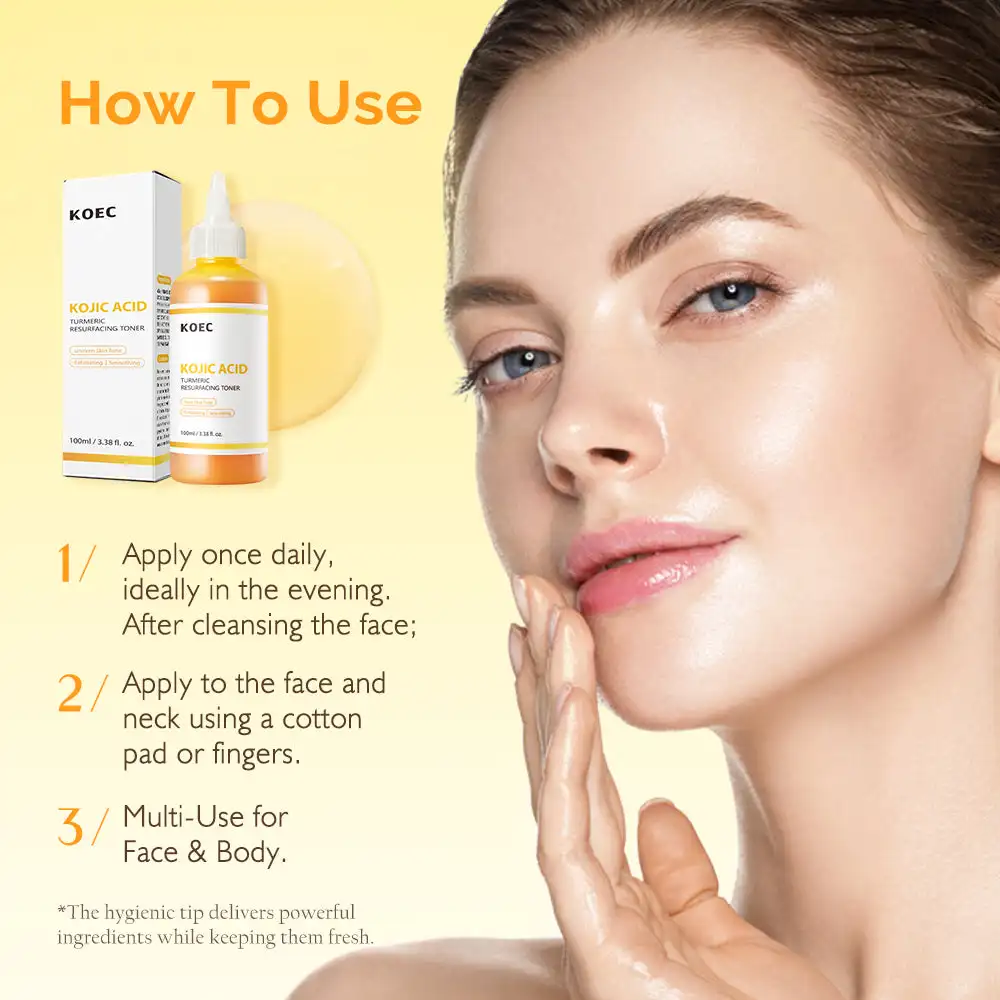 100ml KOEC Kojic Acid Turmeric - Glycolic Acid Exfoliant ulasan dan harga